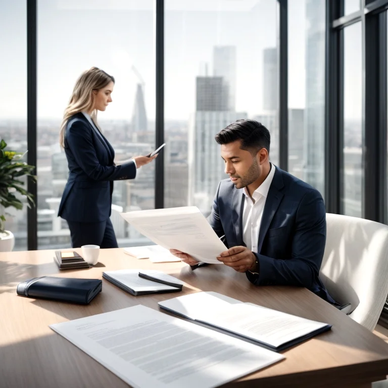 Übergabe eines Immobilienvertrags